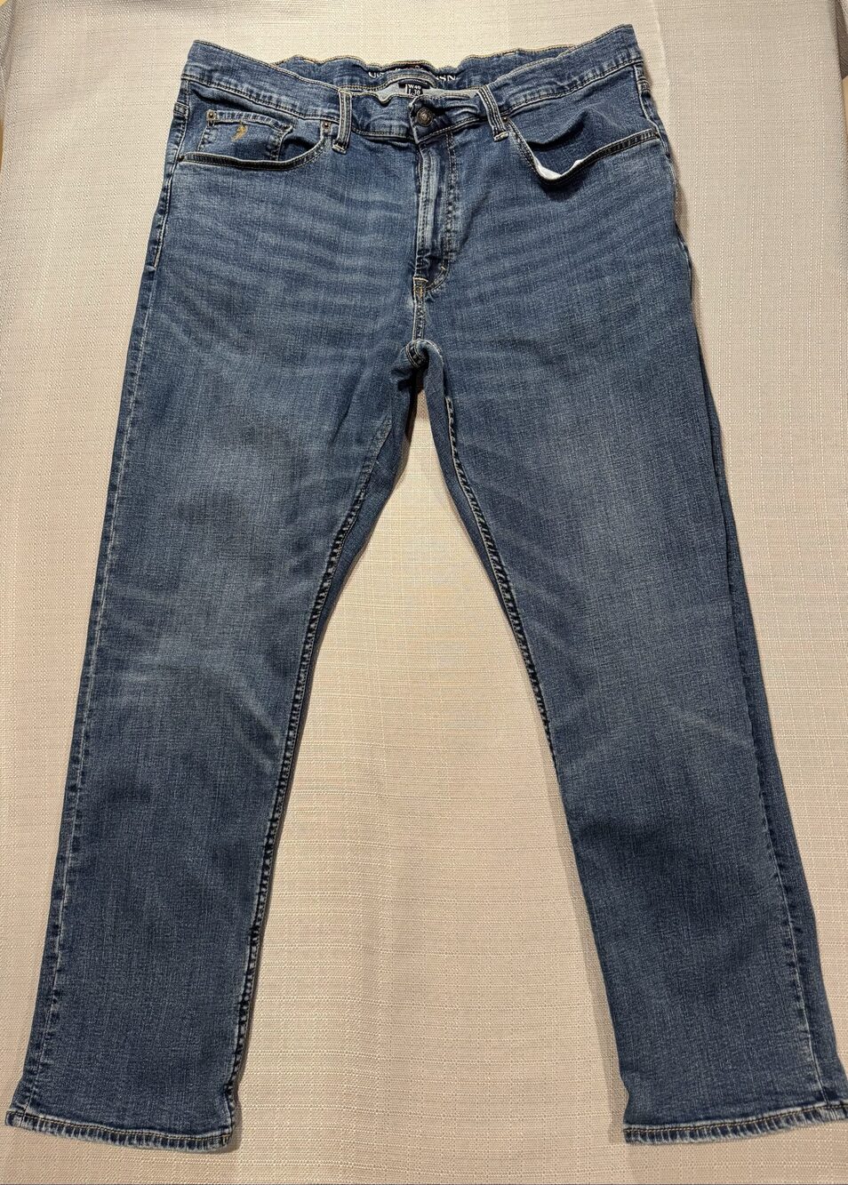 Men’s U.S. Polo Assn. Active Stretch Jeans – Medium Wash Blue – 40x30